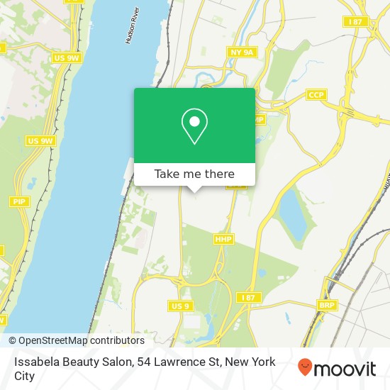 Issabela Beauty Salon, 54 Lawrence St map