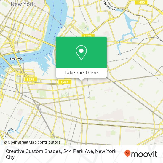 Creative Custom Shades, 544 Park Ave map