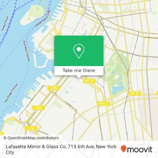 Lafayette Mirror & Glass Co, 715 6th Ave map