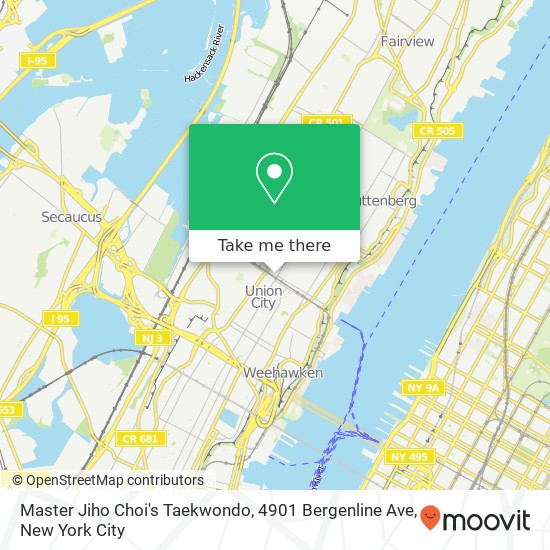 Mapa de Master Jiho Choi's Taekwondo, 4901 Bergenline Ave