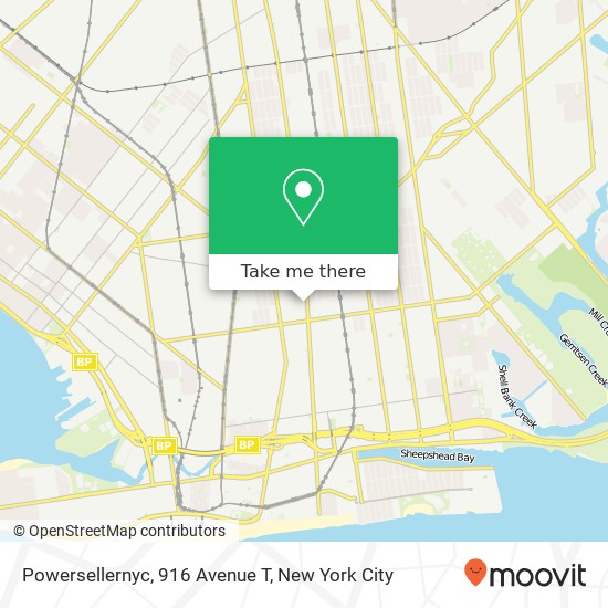 Mapa de Powersellernyc, 916 Avenue T