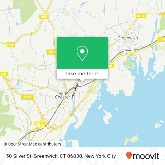 Mapa de 50 Silver St, Greenwich, CT 06830