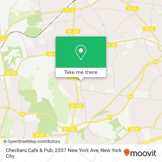 Mapa de Checkers Cafe & Pub, 2357 New York Ave