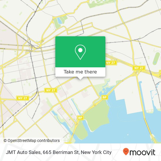 Mapa de JMT Auto Sales, 665 Berriman St