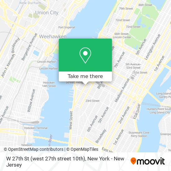 Mapa de W 27th St (west 27th street 10th)