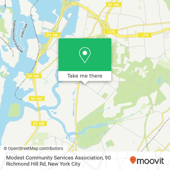 Modest Community Services Association, 90 Richmond Hill Rd map