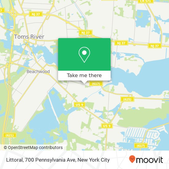 Littoral, 700 Pennsylvania Ave map