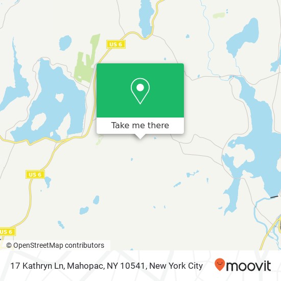 Mapa de 17 Kathryn Ln, Mahopac, NY 10541