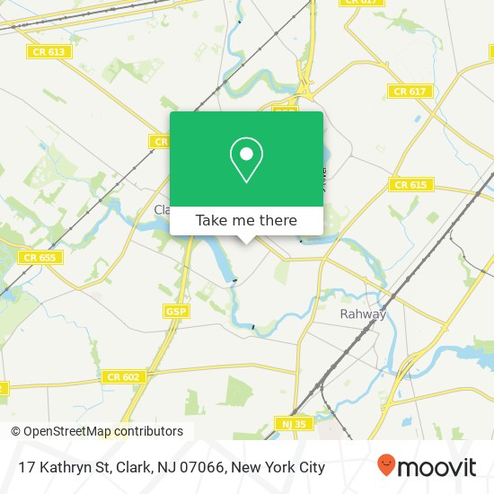 Mapa de 17 Kathryn St, Clark, NJ 07066