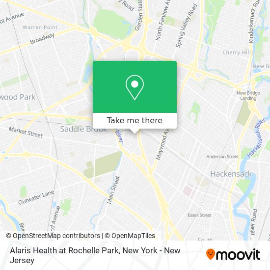 Alaris Health at Rochelle Park map