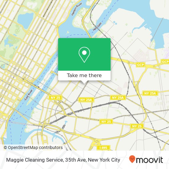 Maggie Cleaning Service, 35th Ave map