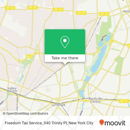 Freedom Tax Service, 340 Trinity Pl map