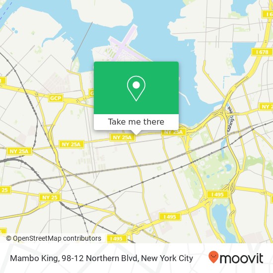 Mambo King, 98-12 Northern Blvd map