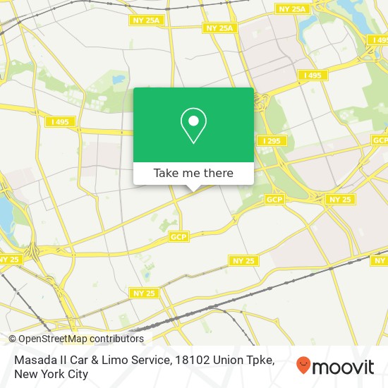 Mapa de Masada II Car & Limo Service, 18102 Union Tpke