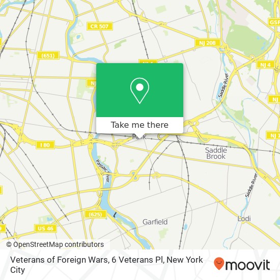 Veterans of Foreign Wars, 6 Veterans Pl map