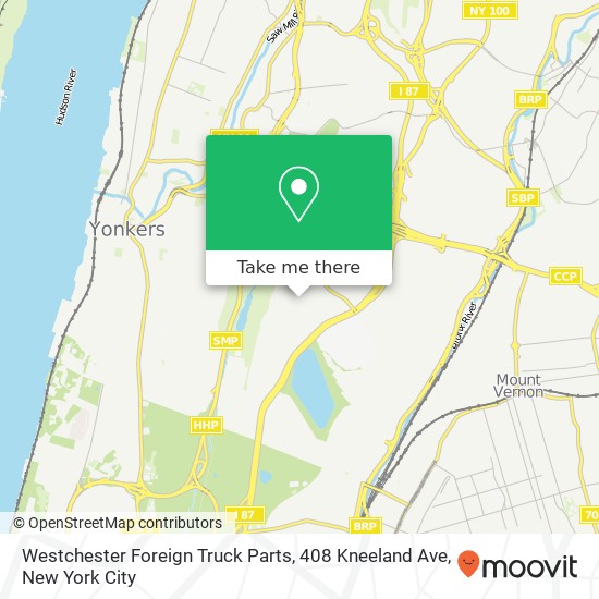 Mapa de Westchester Foreign Truck Parts, 408 Kneeland Ave