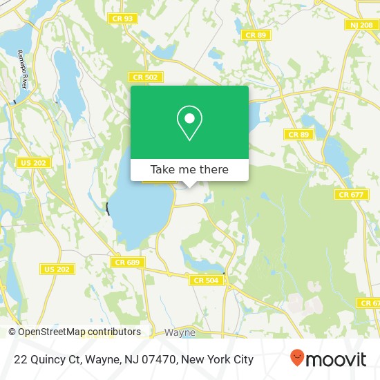 22 Quincy Ct, Wayne, NJ 07470 map