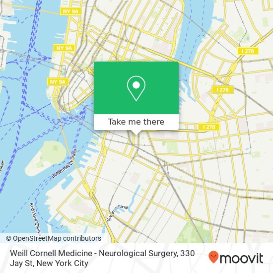 Weill Cornell Medicine - Neurological Surgery, 330 Jay St map