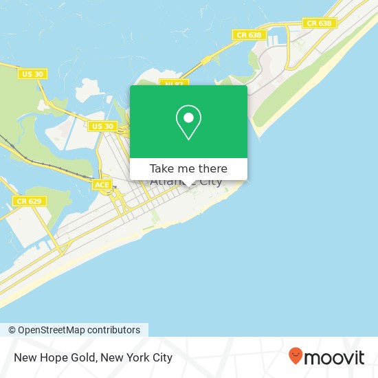 Mapa de New Hope Gold, 1001 Pacific Ave