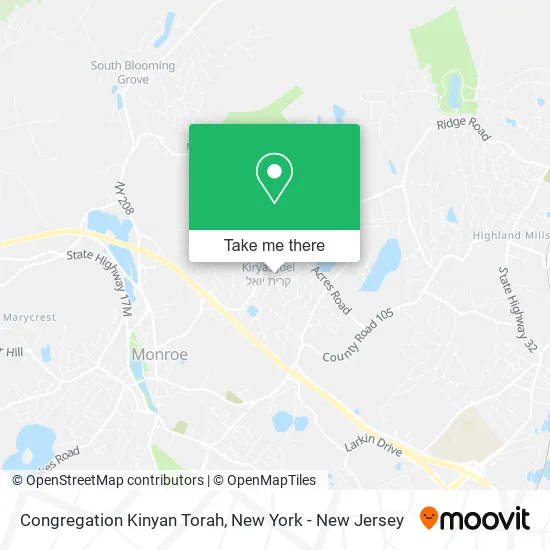 Congregation Kinyan Torah map