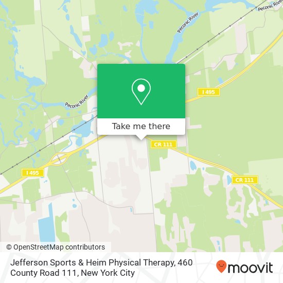Jefferson Sports & Heim Physical Therapy, 460 County Road 111 map