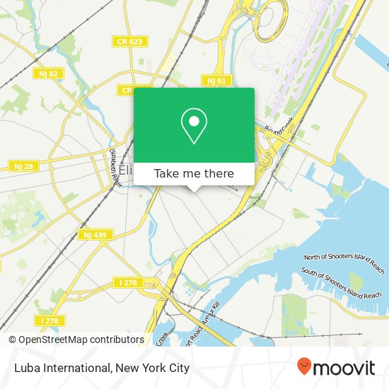 Luba International map