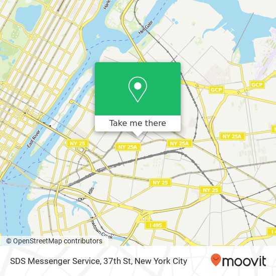 SDS Messenger Service, 37th St map