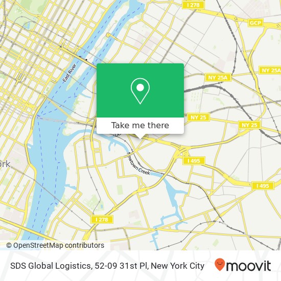 SDS Global Logistics, 52-09 31st Pl map