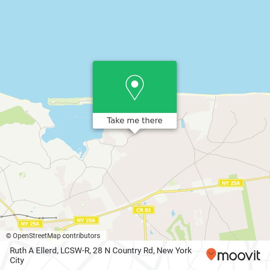 Mapa de Ruth A Ellerd, LCSW-R, 28 N Country Rd