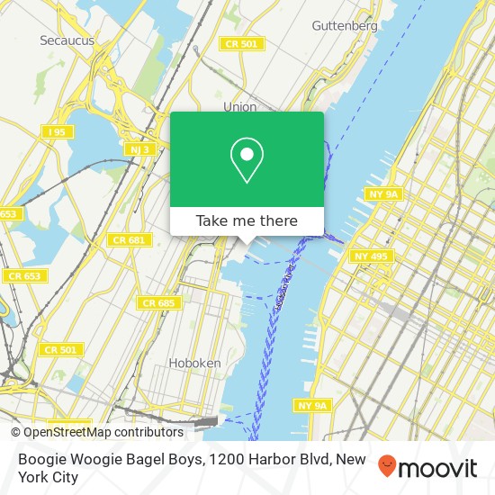 Mapa de Boogie Woogie Bagel Boys, 1200 Harbor Blvd