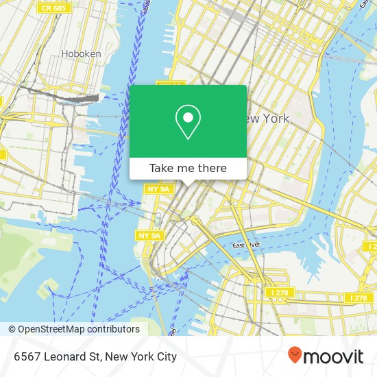 Mapa de 6567 Leonard St, New York (NEW YORK CITY), NY 10013