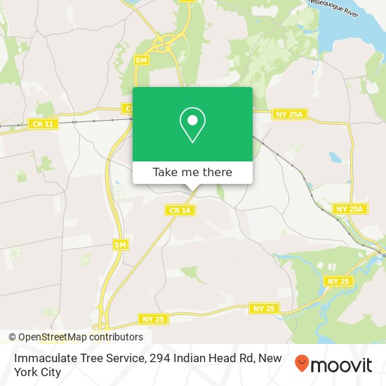 Immaculate Tree Service, 294 Indian Head Rd map