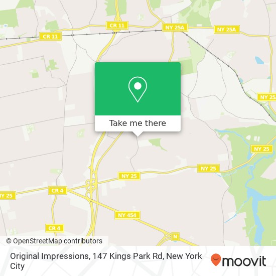 Mapa de Original Impressions, 147 Kings Park Rd