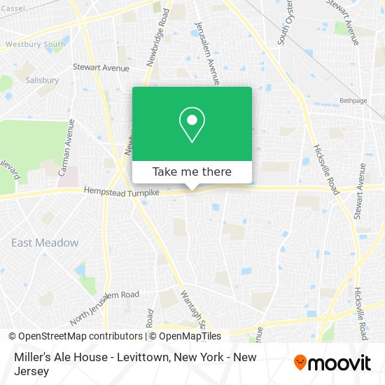 Miller's Ale House - Levittown map
