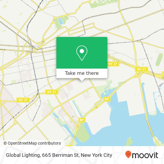 Mapa de Global Lighting, 665 Berriman St