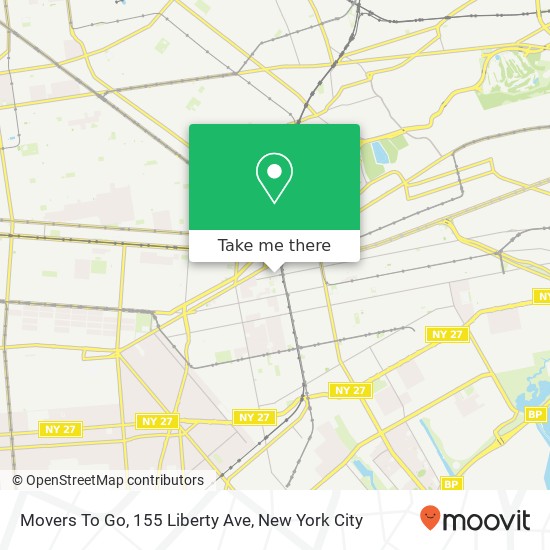 Movers To Go, 155 Liberty Ave map
