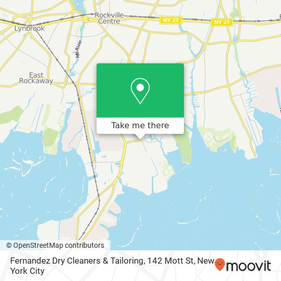 Mapa de Fernandez Dry Cleaners & Tailoring, 142 Mott St