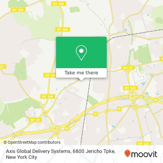 Mapa de Axis Global Delivery Systems, 6800 Jericho Tpke