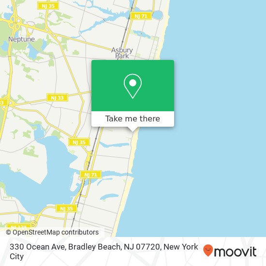 330 Ocean Ave, Bradley Beach, NJ 07720 map