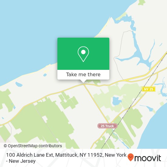 Mapa de 100 Aldrich Lane Ext, Mattituck, NY 11952