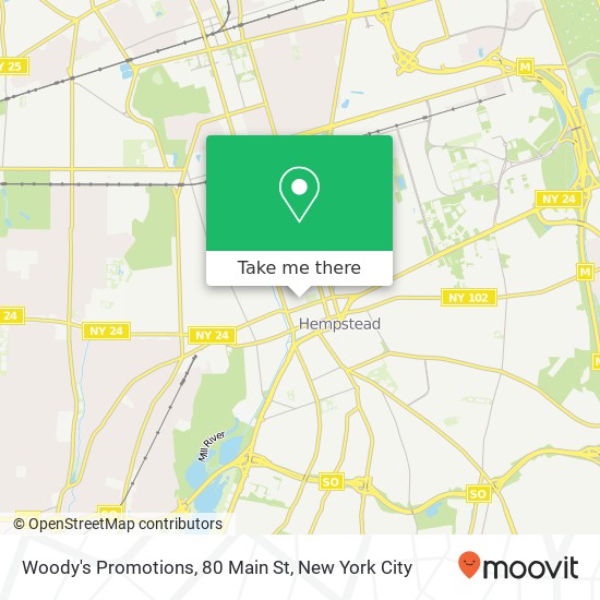 Woody's Promotions, 80 Main St map