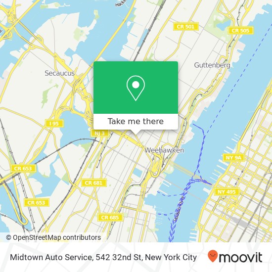 Mapa de Midtown Auto Service, 542 32nd St