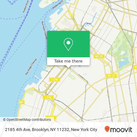 Mapa de 2185 4th Ave, Brooklyn, NY 11232