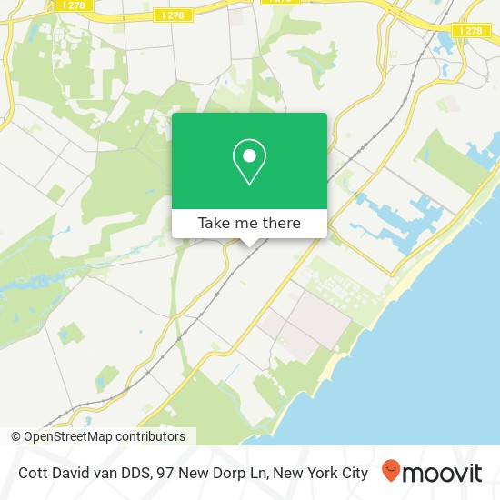 Mapa de Cott David van DDS, 97 New Dorp Ln