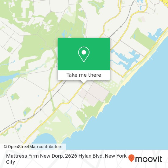Mapa de Mattress Firm New Dorp, 2626 Hylan Blvd