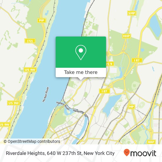 Mapa de Riverdale Heights, 640 W 237th St