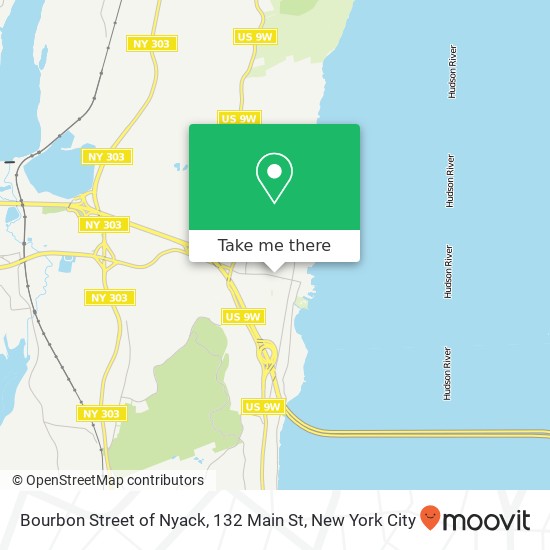 Mapa de Bourbon Street of Nyack, 132 Main St