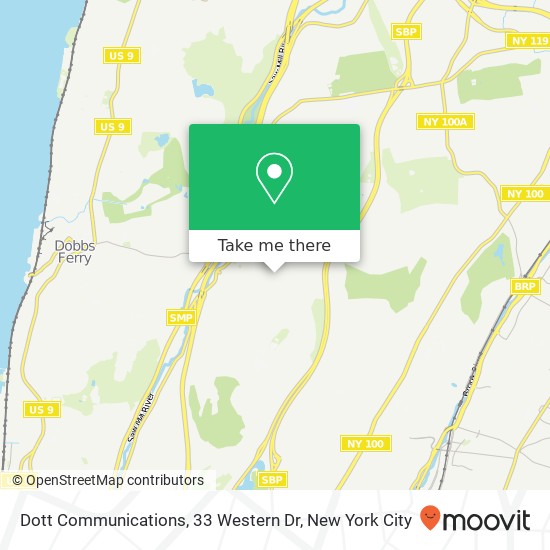 Mapa de Dott Communications, 33 Western Dr