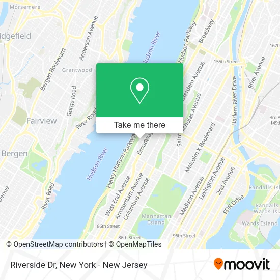 Riverside Dr map