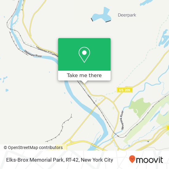 Elks-Brox Memorial Park, RT-42 map
